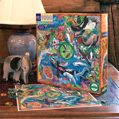 Piece&Love Wild World Endangered Species Jigsaw Puzzle - 1000 pc
