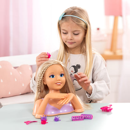 Bayer Design Lisa Top Model Styling Head - 10" Beauty Playset