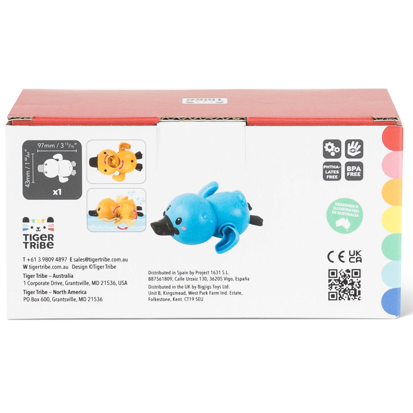 Tiger Tribe Bath Racers Platypuses - Wind-Up Floating Bath Toys