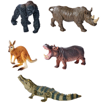 Simba Toys Wild Animals Playset - 5 Detailed Miniature Figures