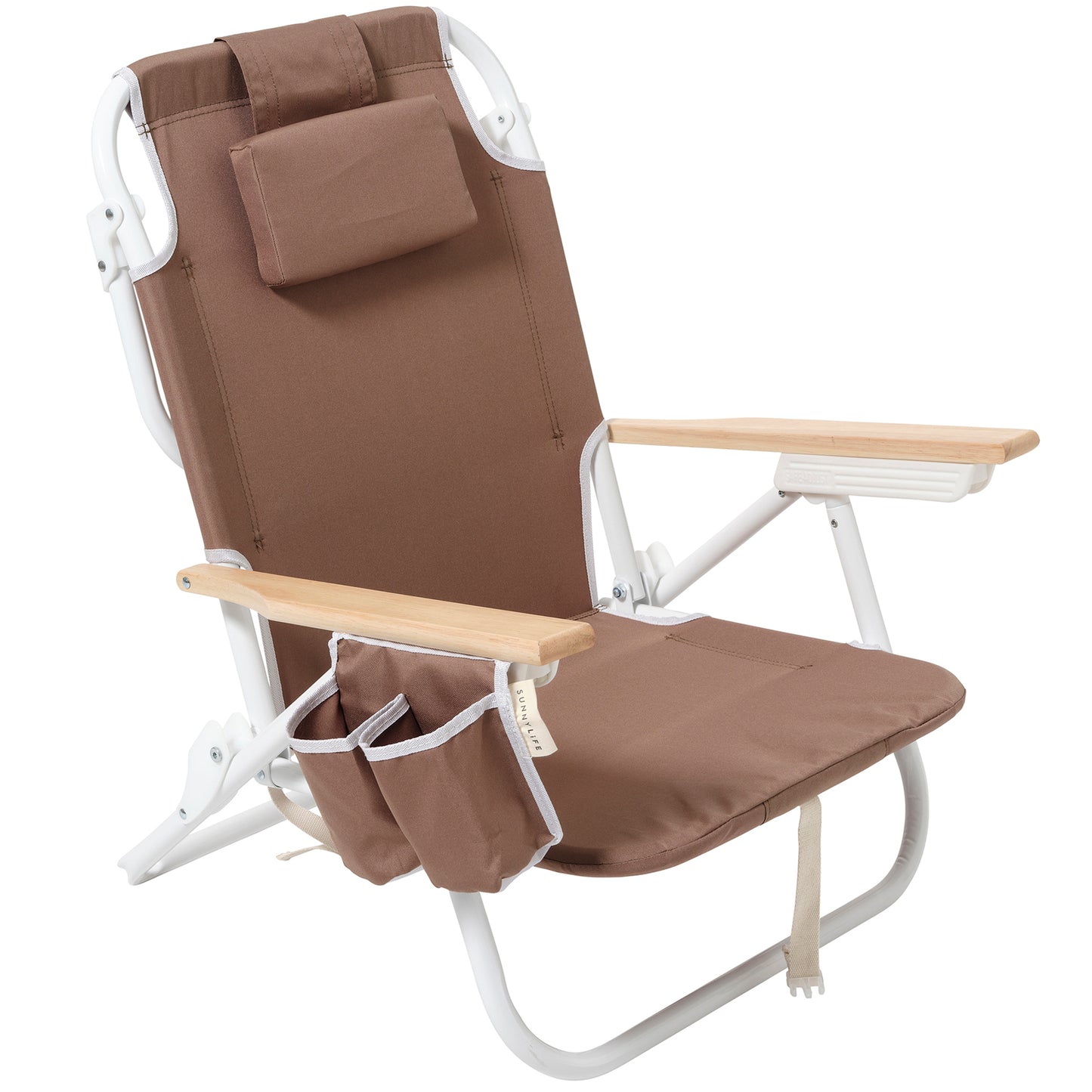 Sunnylife Deluxe Beach Chair - Rustico Driftwood with Cooler & Drink Holder