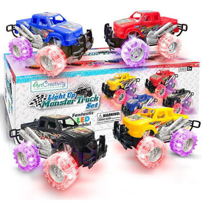 Brilliant Blaze Light-Up Monster Truck Set - 4pc