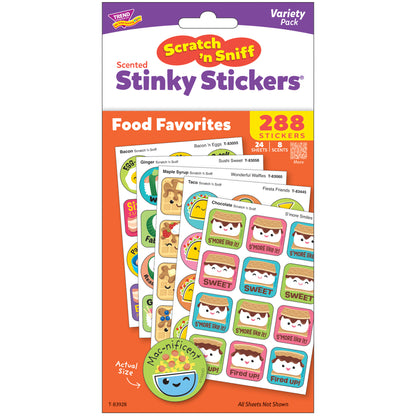 TREND Retro Food Favorites Scratch 'N Sniff Stickers - 288ct with 8 Scents