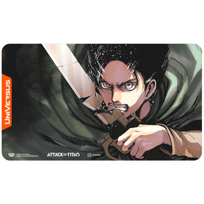 UniVersus Attack on Titan Eren Yeager Playmat - Tabletop Card Game Mat, Licensed by UVS Games