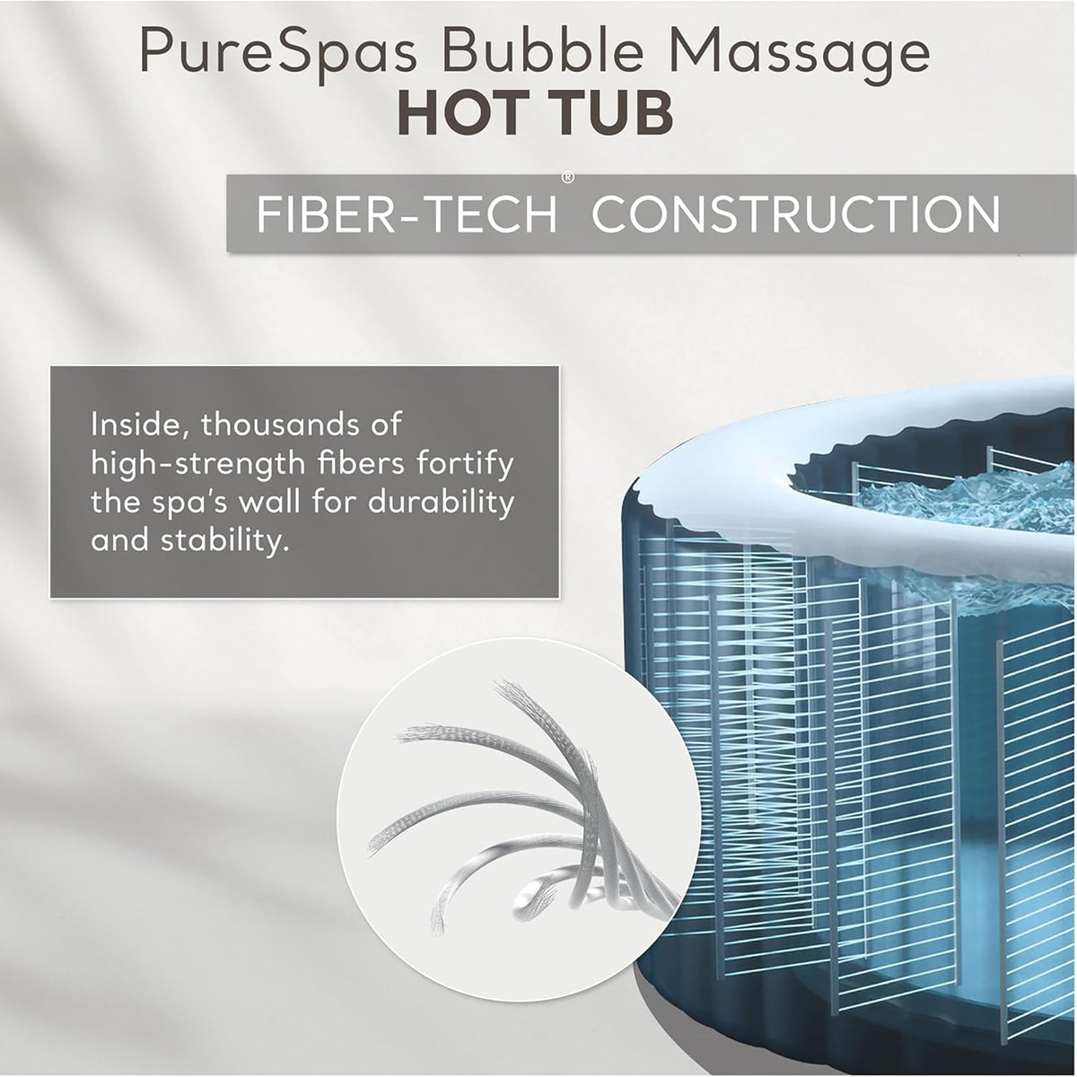 Intex PureSpa Sahara Tan 6-Person Inflatable Hot Tub – 85" Round with Jets