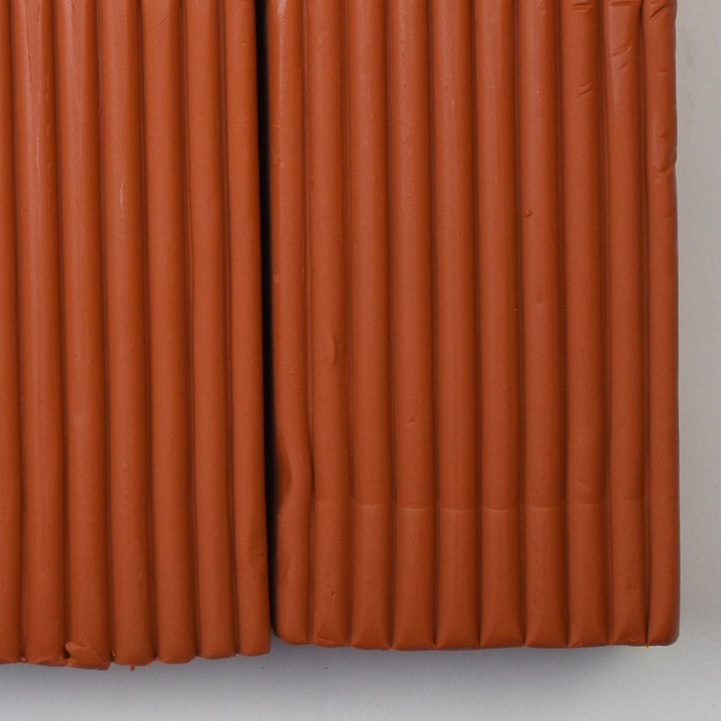 Original Sculpey Terra Cotta Clay 1.75lb block showing ribbed texture