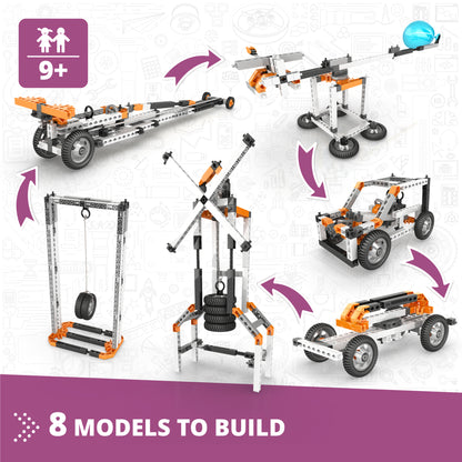 Engino Discovering STEM Newton's Laws Physics Building Set - 8 Models