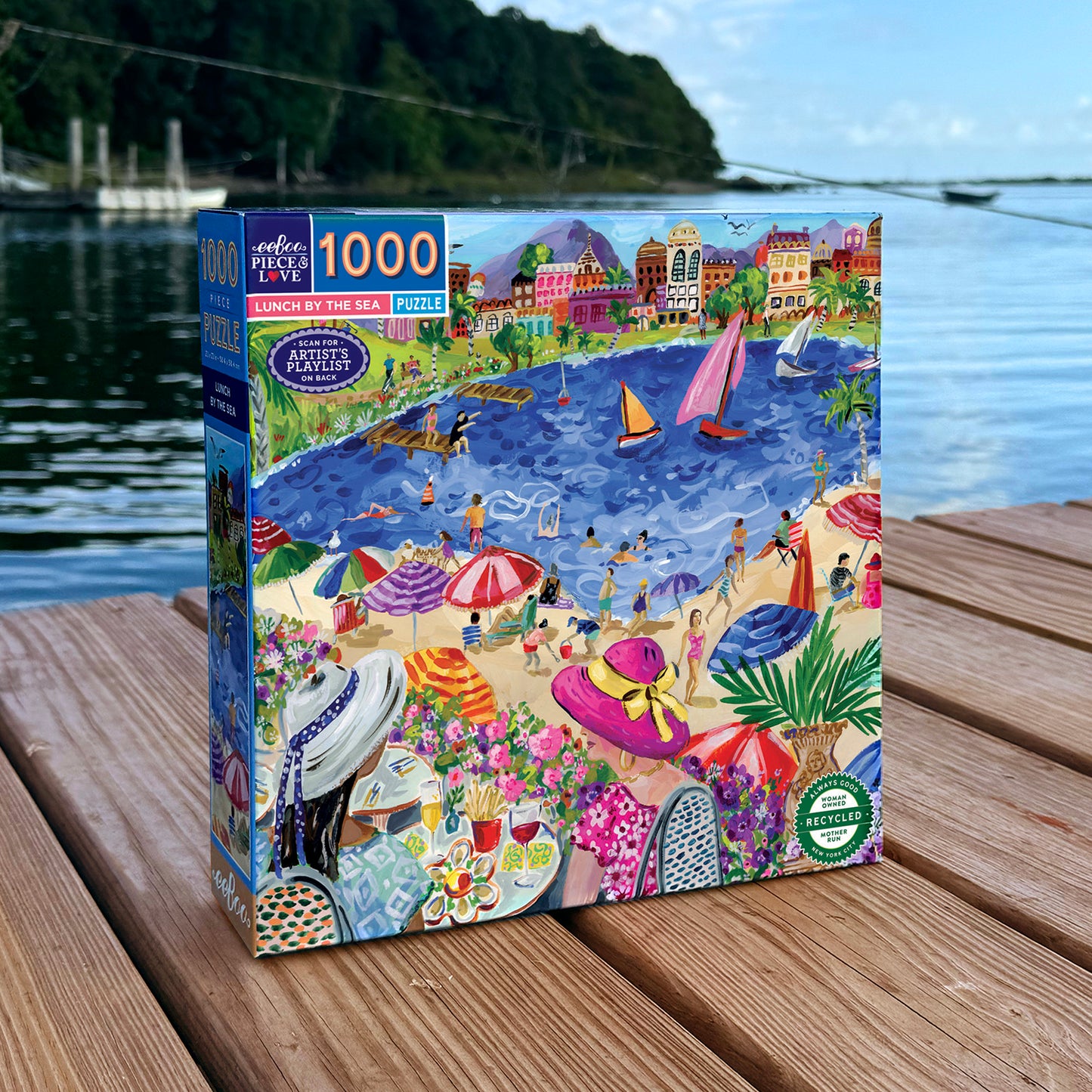Piece&Love: Lunch by the Sea Jigsaw Puzzle - 1000 pc