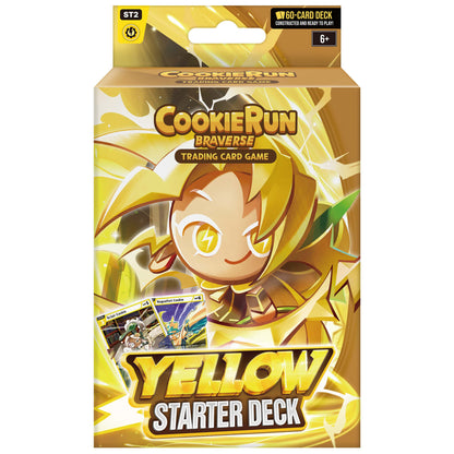 CookieRun Braverse Yellow Starter Deck trading card game 60-card set with yellow-themed character artwork