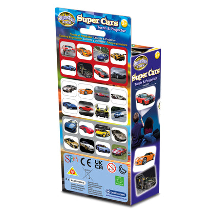 Brainstorm Toys Fast Cars Torch & Projector - Compact LED, Colorful Imagery - Age 3+