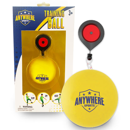 Triple Threat Sports Training Ball - 3-in-1 Leash Clip for Soccer, Football, Rugby