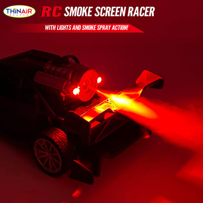 Hyper Drive RC Smoke Screen - Blue Light-Up Racer with Vapor Mist - Kids 5+
