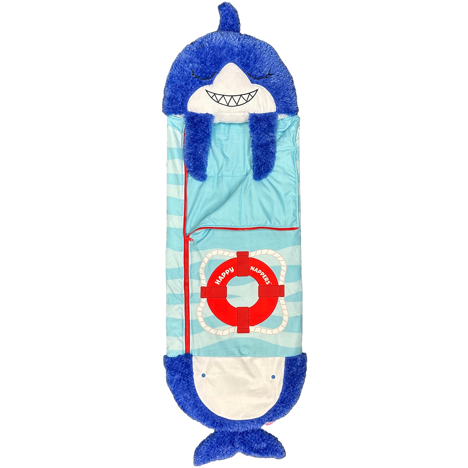 Happy Nappers Blue Shark Large Pillow Sleepy Sack, 66x30 inches