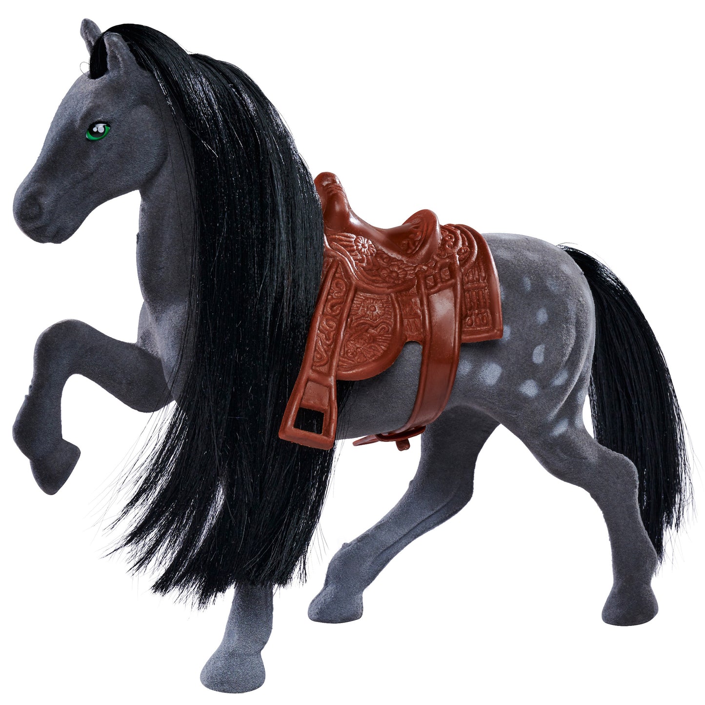 Simba Toys Flocked Horse Trio with Brushes and Saddles Set - Multicolor