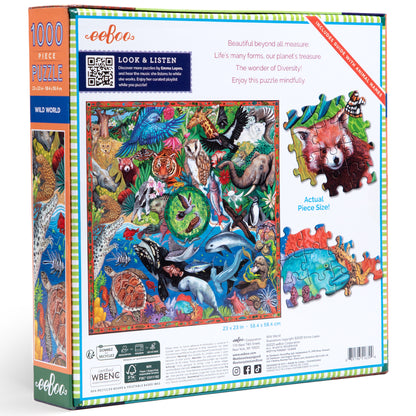 Piece&Love Wild World Endangered Species Jigsaw Puzzle - 1000 pc