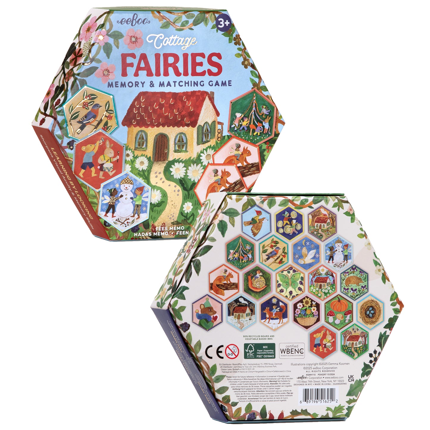 Cottage Fairies Memory & Matching Game