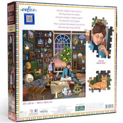 eeBoo Piece&Love Alchemist's Library Jigsaw Puzzle - 1000 pc