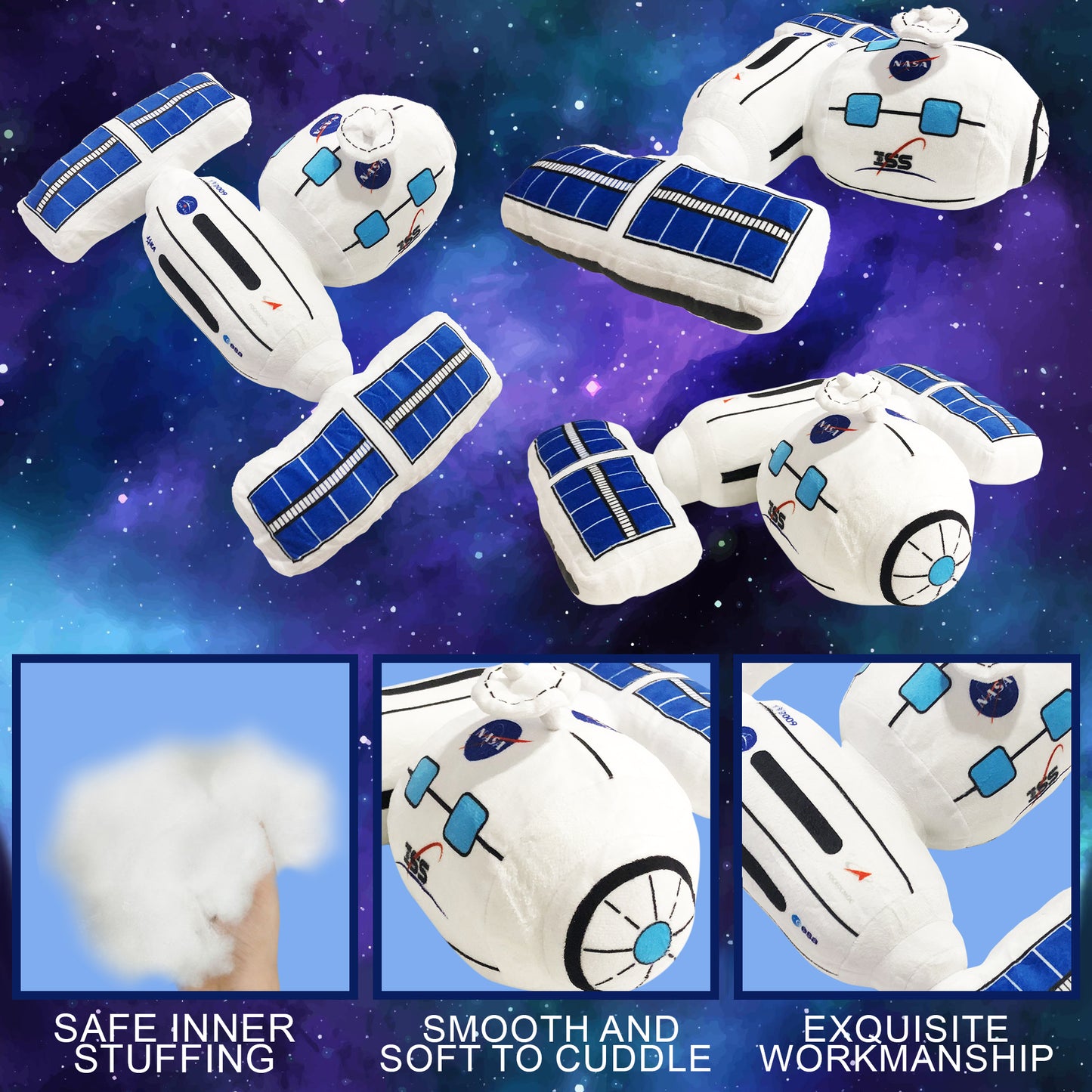 Cosmic Cuddles Space Station 12 inch Soft Plush Toy