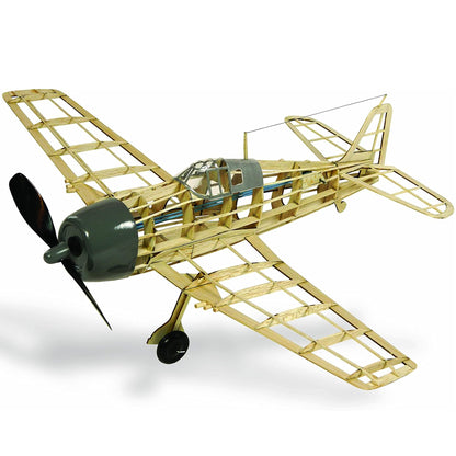F6F Hellcat Flying Model Kit with wooden frame and green engine