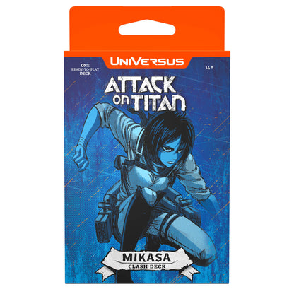 Attack on Titan UniVersus Mikasa Clash Deck - Ready-To-Play Collectible Card Game