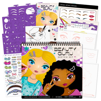 Creative Kids Sketch Portfolio Bundle: Fashionista & Beauty Guru - Design Set