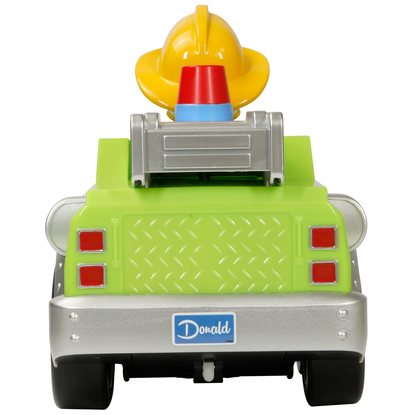 Disney Junior: 9" R/C Donald Duck Firetruck - Light-Up Toy Vehicle - Green