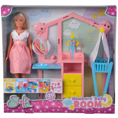 Simba Toys Steffi Love Newborn Nursery Playset with Doll & Accessories