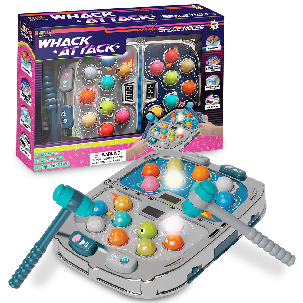 Thin Air Games Whack Attack Space Mole Tabletop Game with Lights and Sounds