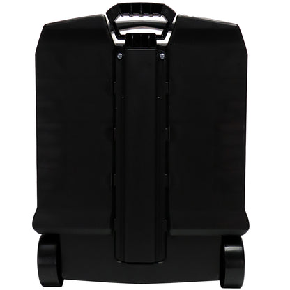 Hot Wheels 100-Car Rolling Storage Case with retractable handle, black