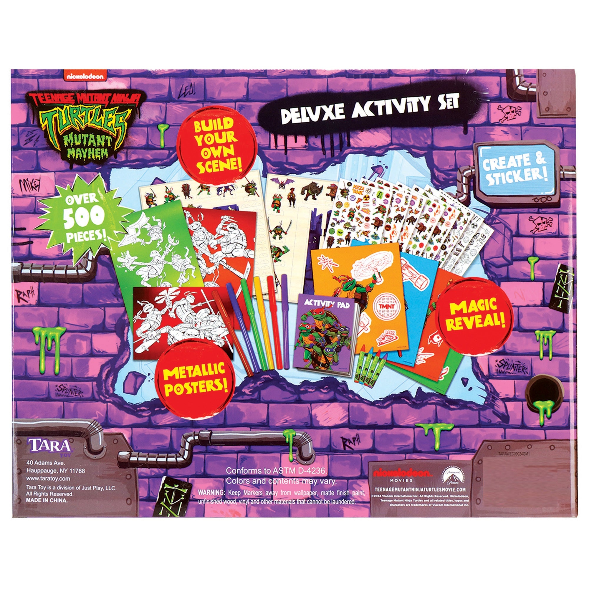 TMNT Mutant Mayhem Deluxe Activity Set With Over 500 Pieces – Toys
