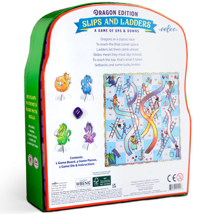 eeBoo Dragon Slips & Ladders Board Game
