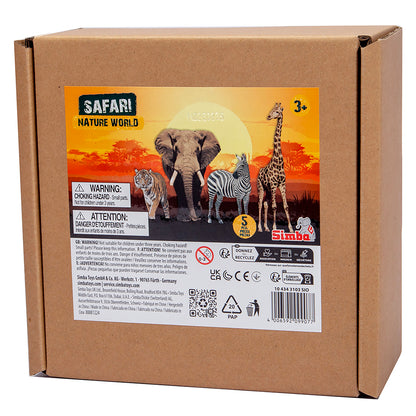 Simba Toys Safari Adventure Set - 5 Realistic Animal Figures
