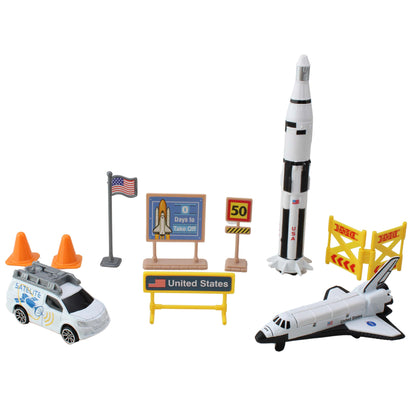 Galactic Voyager Space Shuttle Playset - 10 Piece Set