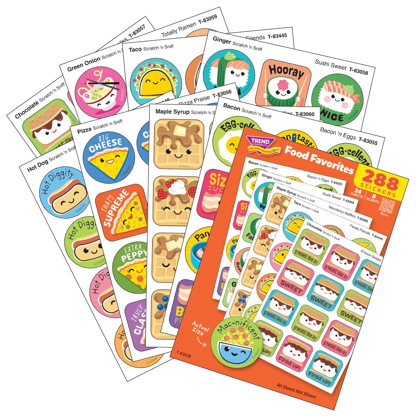 TREND Retro Food Favorites Scratch 'N Sniff Stickers - 288ct with 8 Scents