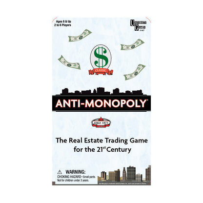 Anti-Monopoly Game Travel Edition Tin