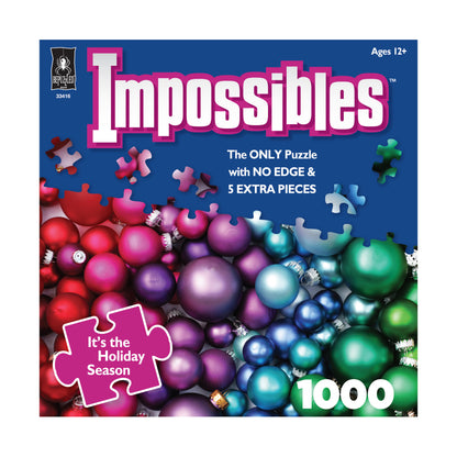 University Games Christmas Rainbow Gradient Impossible Jigsaw Puzzle - 1000 pc