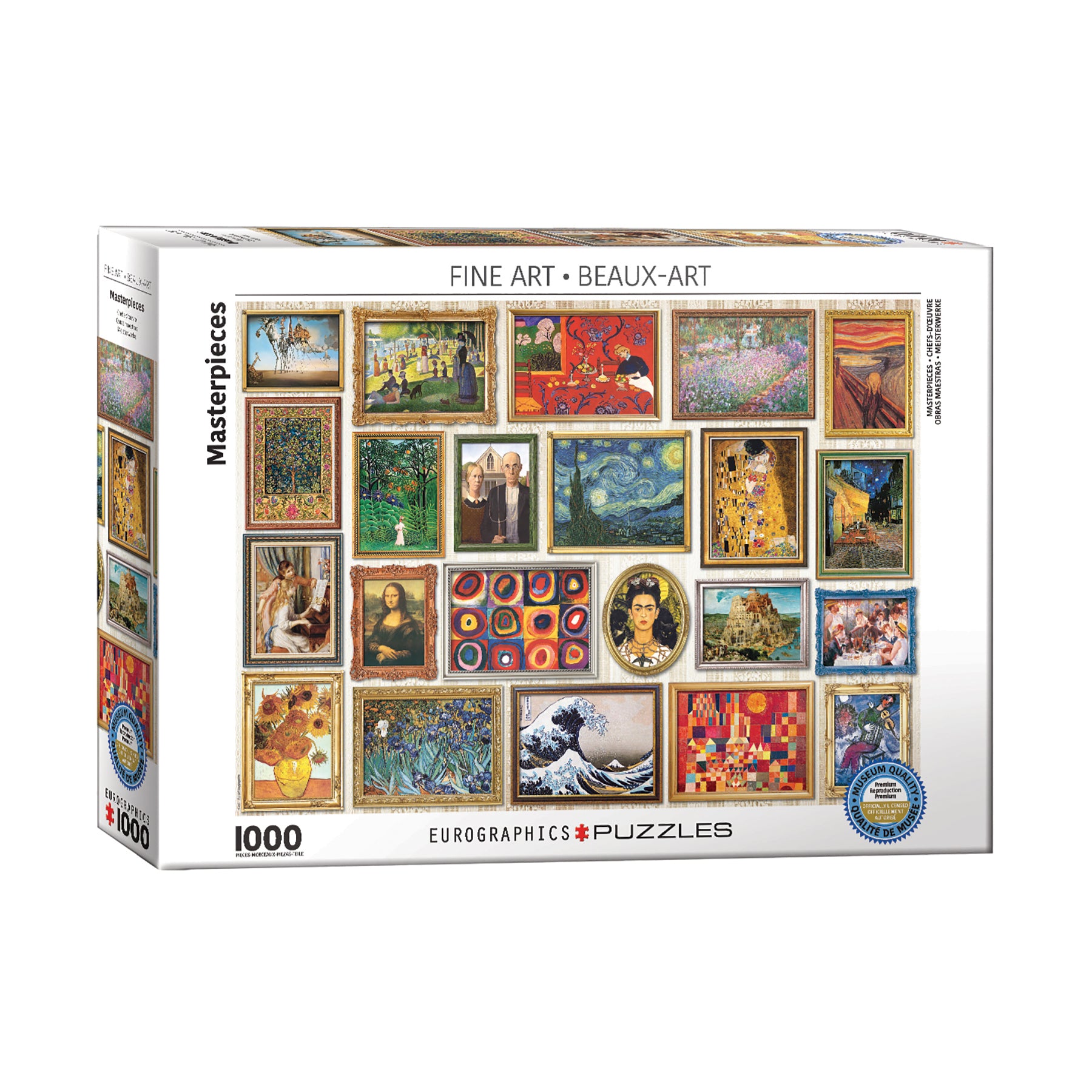 Gallery of Classics 1000-Piece Jigsaw Puzzle - Fine Art Masterpieces ...