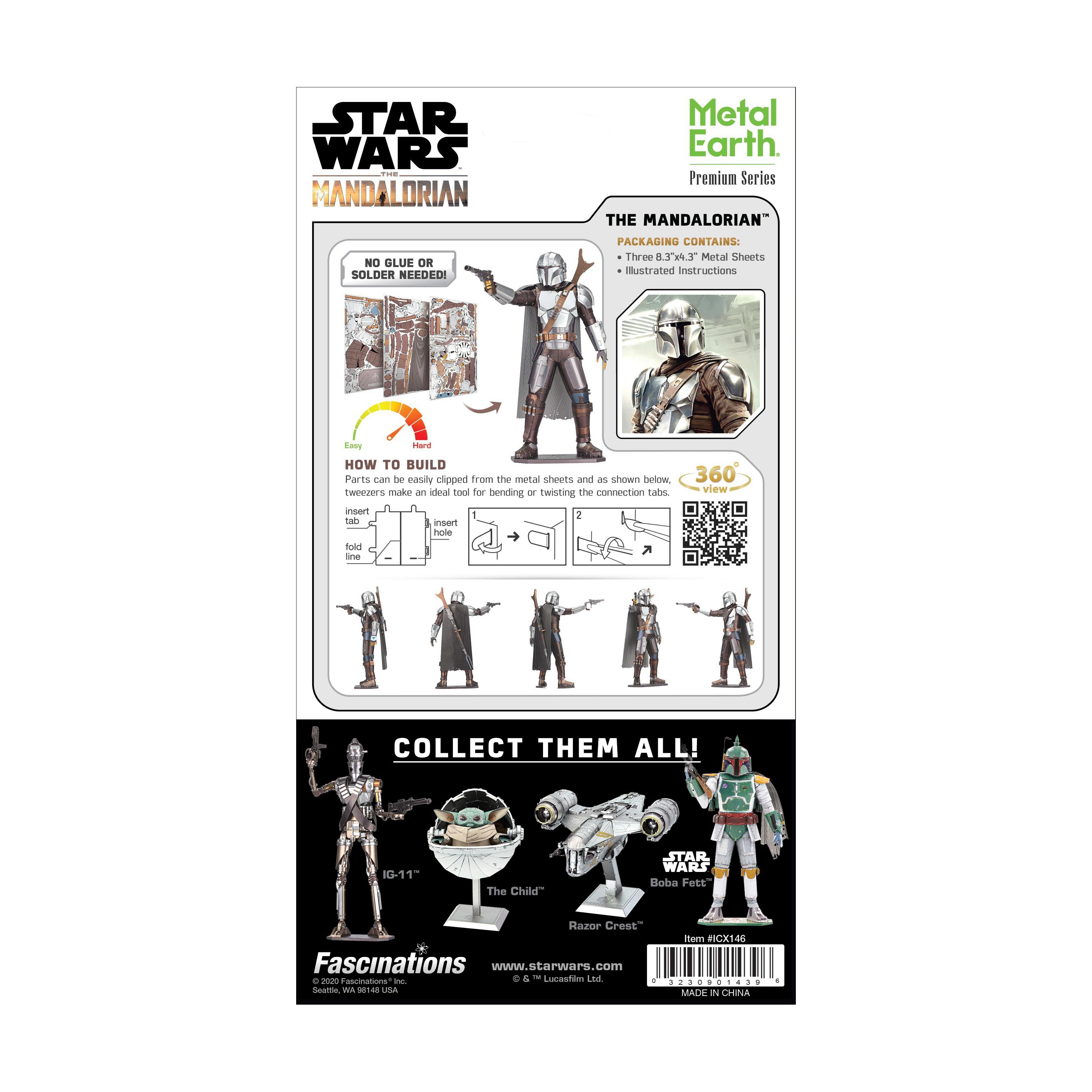 Metal Earth ICONX Premium 3D Model Kit - Star Wars The Mandalorian