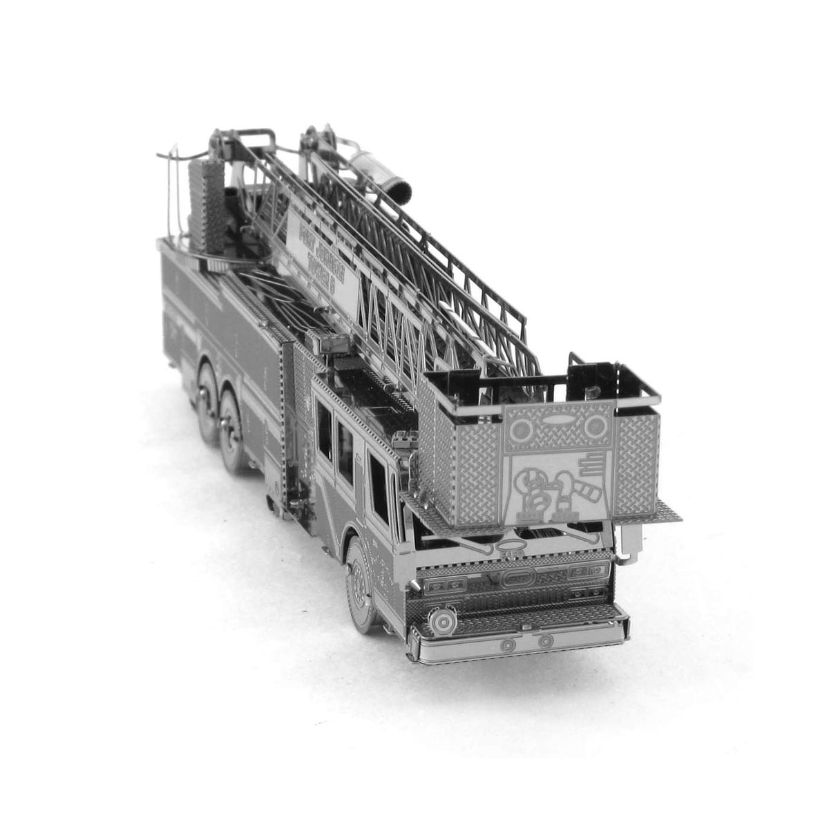 Fire Engine Box Model Metal Earth 3D Fire Engine Metal Model Kit – Craft Your Own Fire Truck ...