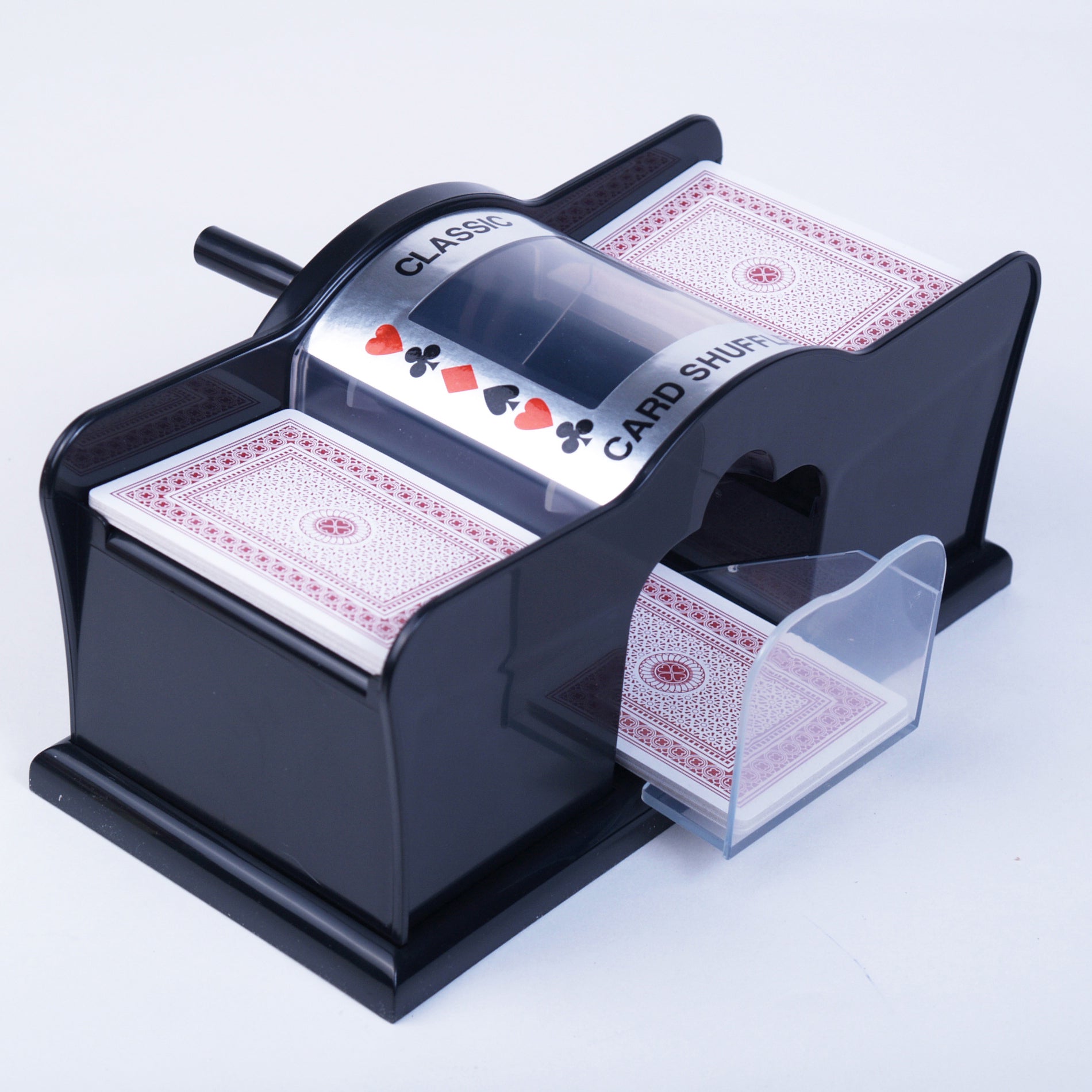 card shuffler with sleeves Electronic card shuffler works with sleeves!