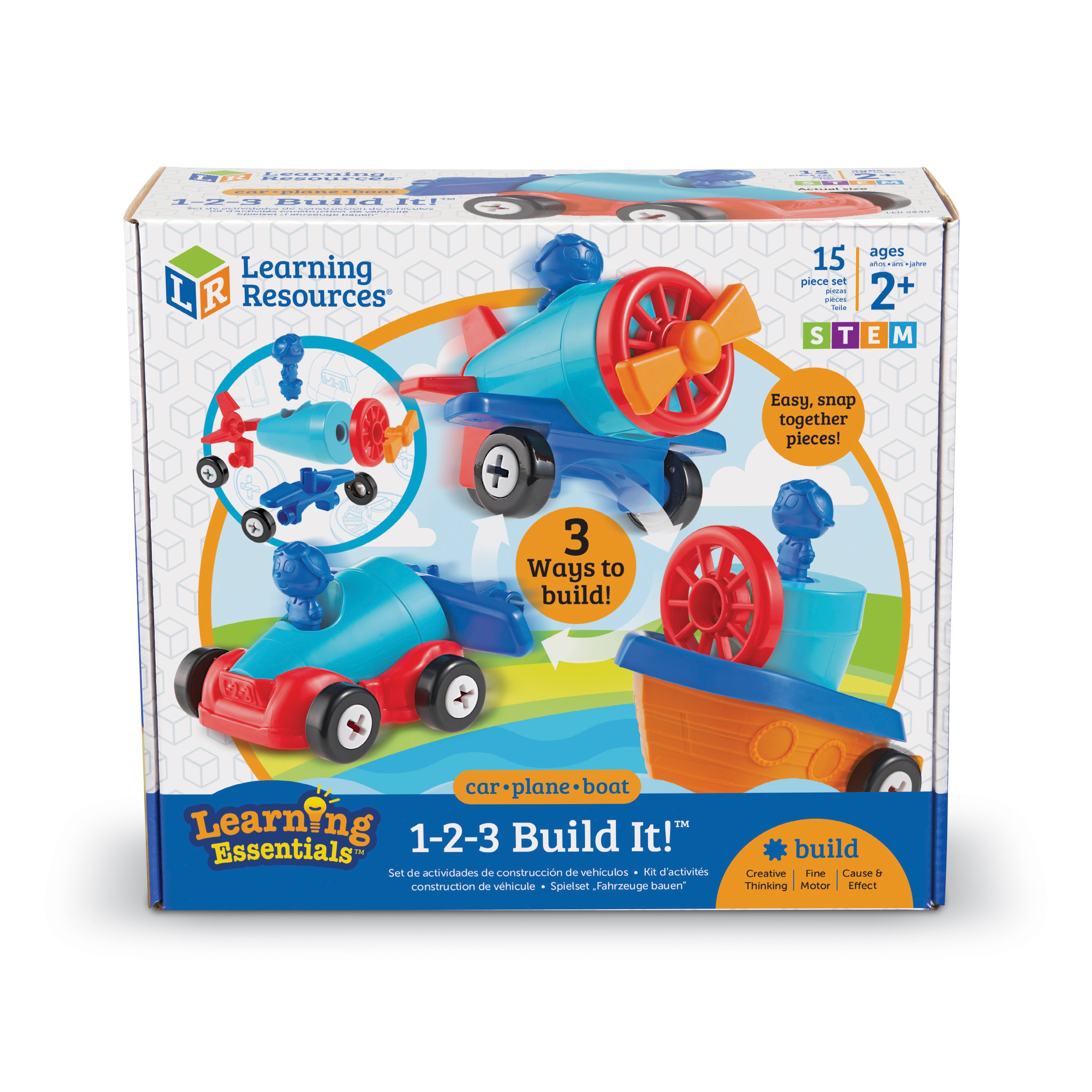 Constructor Building Kit Learning Essentials 1-2-3 Build It! - Multimodal Constructor Kit – Toys ...