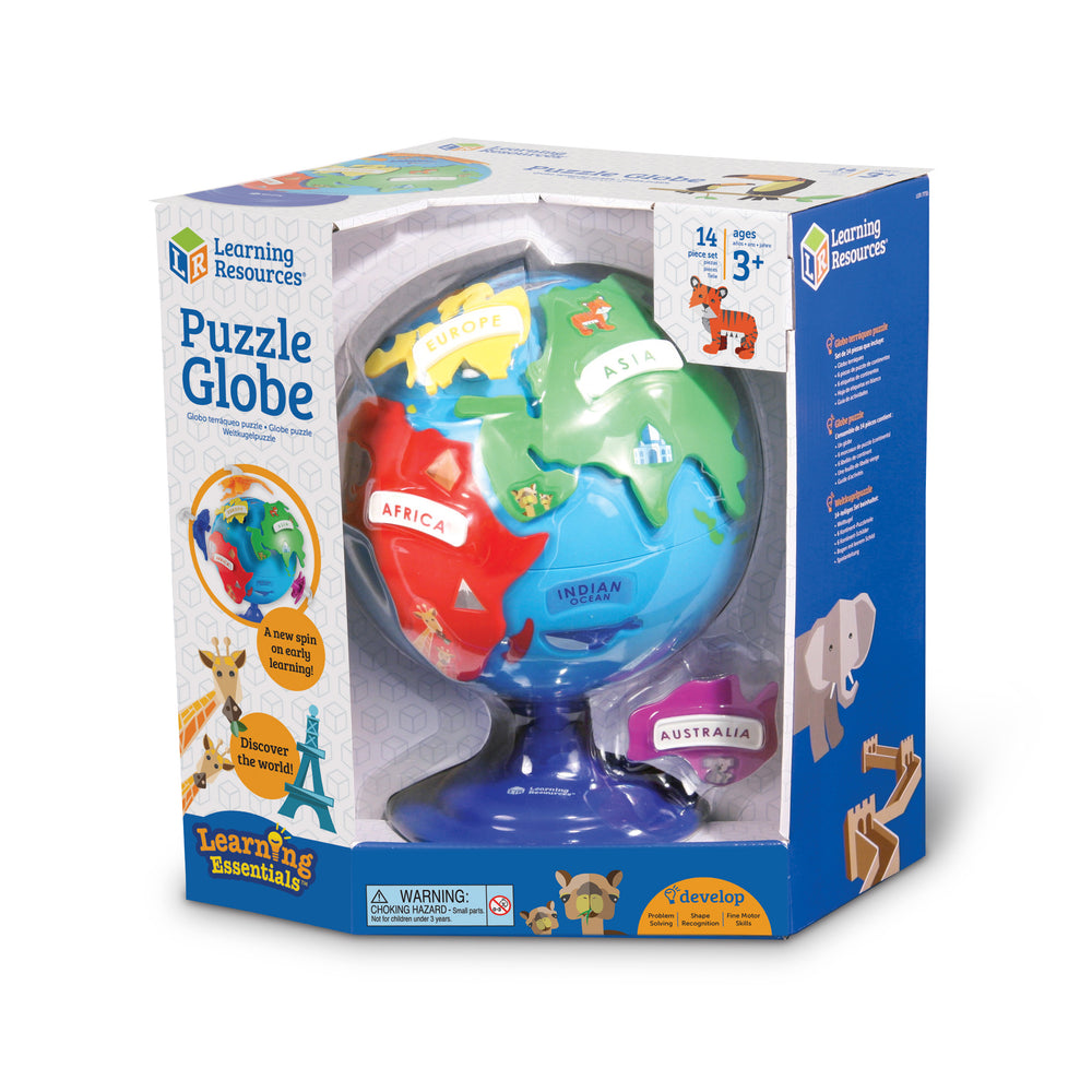Learning Essentials Interactive Puzzle Globe - 14 Pieces - Educational Toy