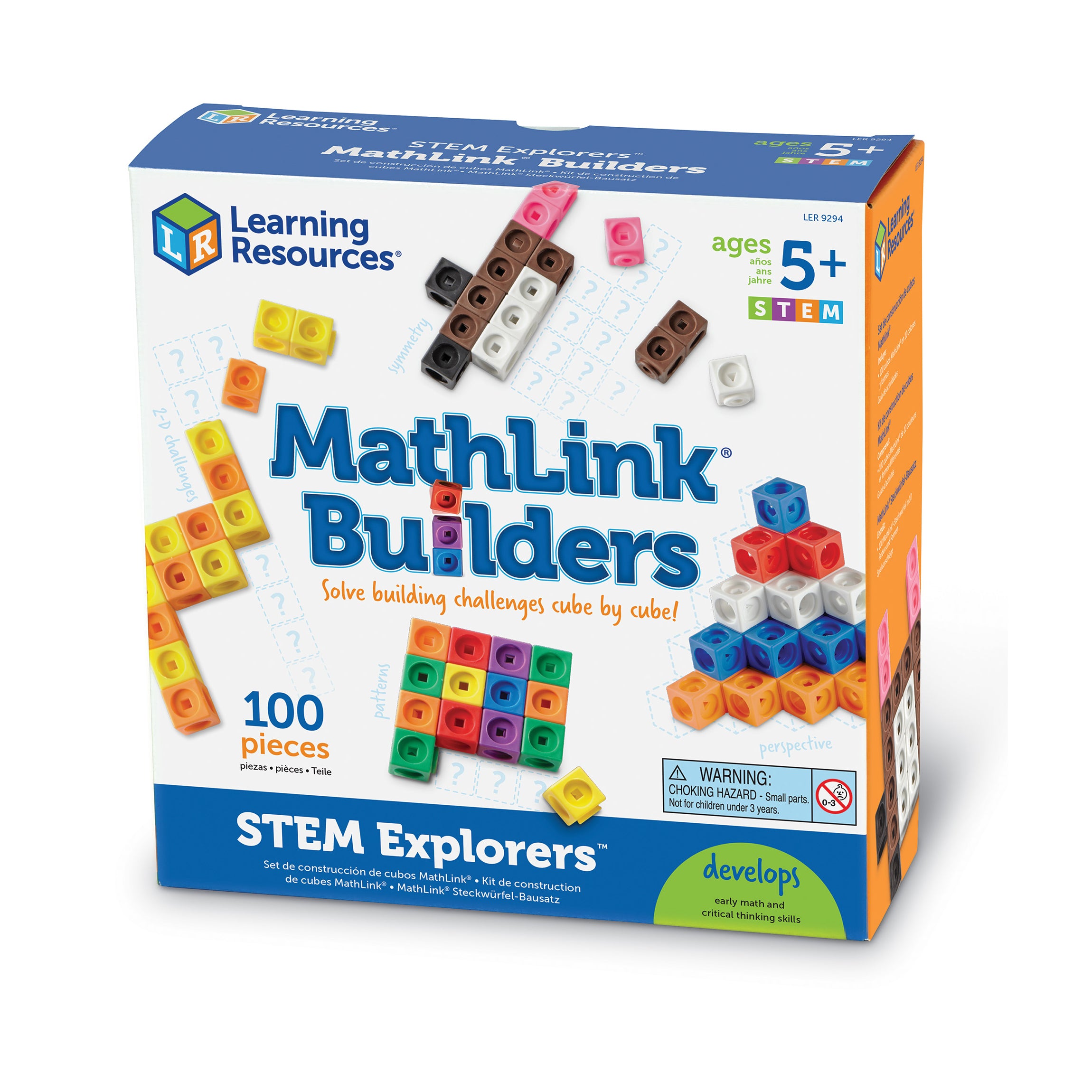 Math Link Build STEM Explorers MathLink Builders - Colorful Construction Cubes – Toys