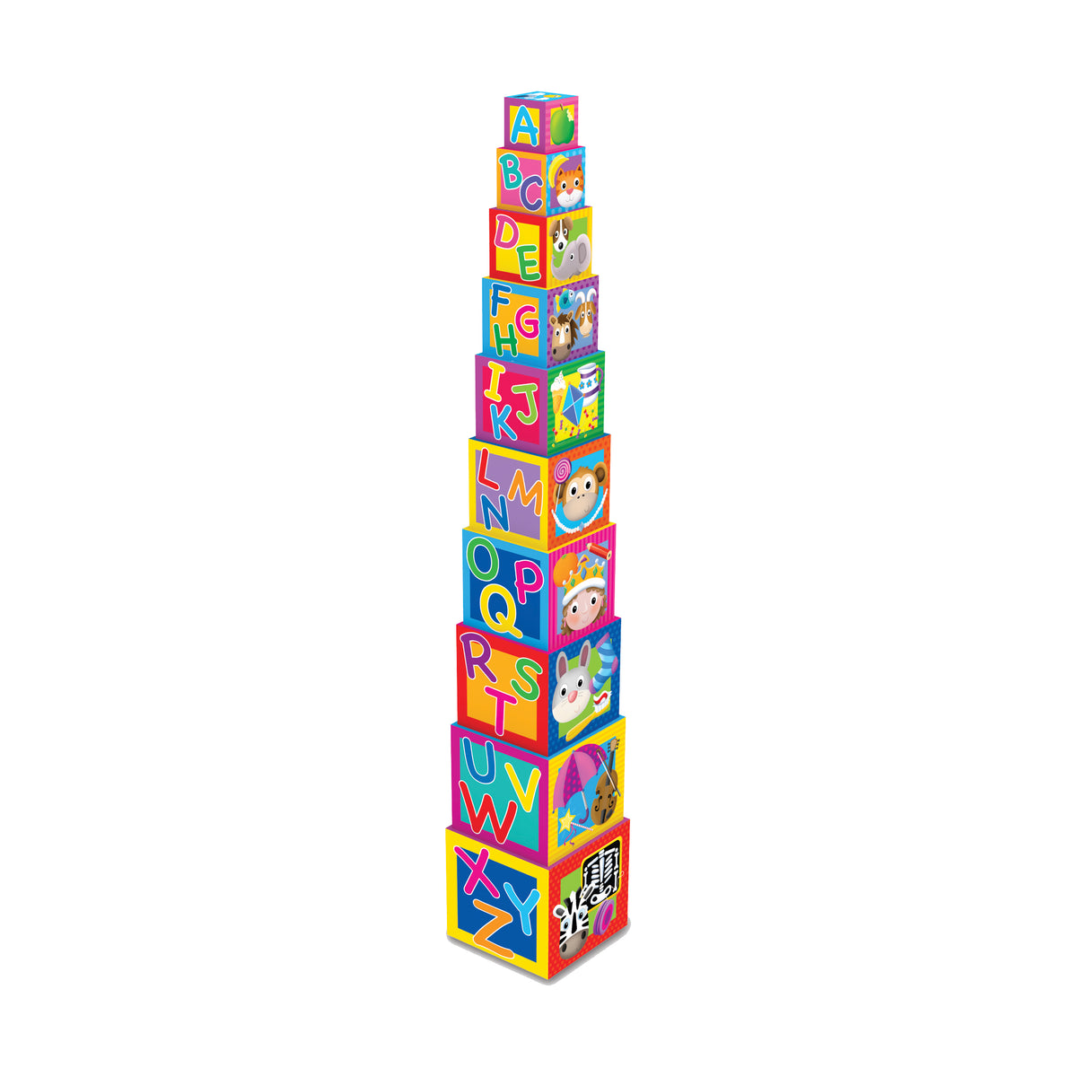 Cube Stacking Game Play & Learn - Colorful Stacking Cubes for Early Learning – Toys