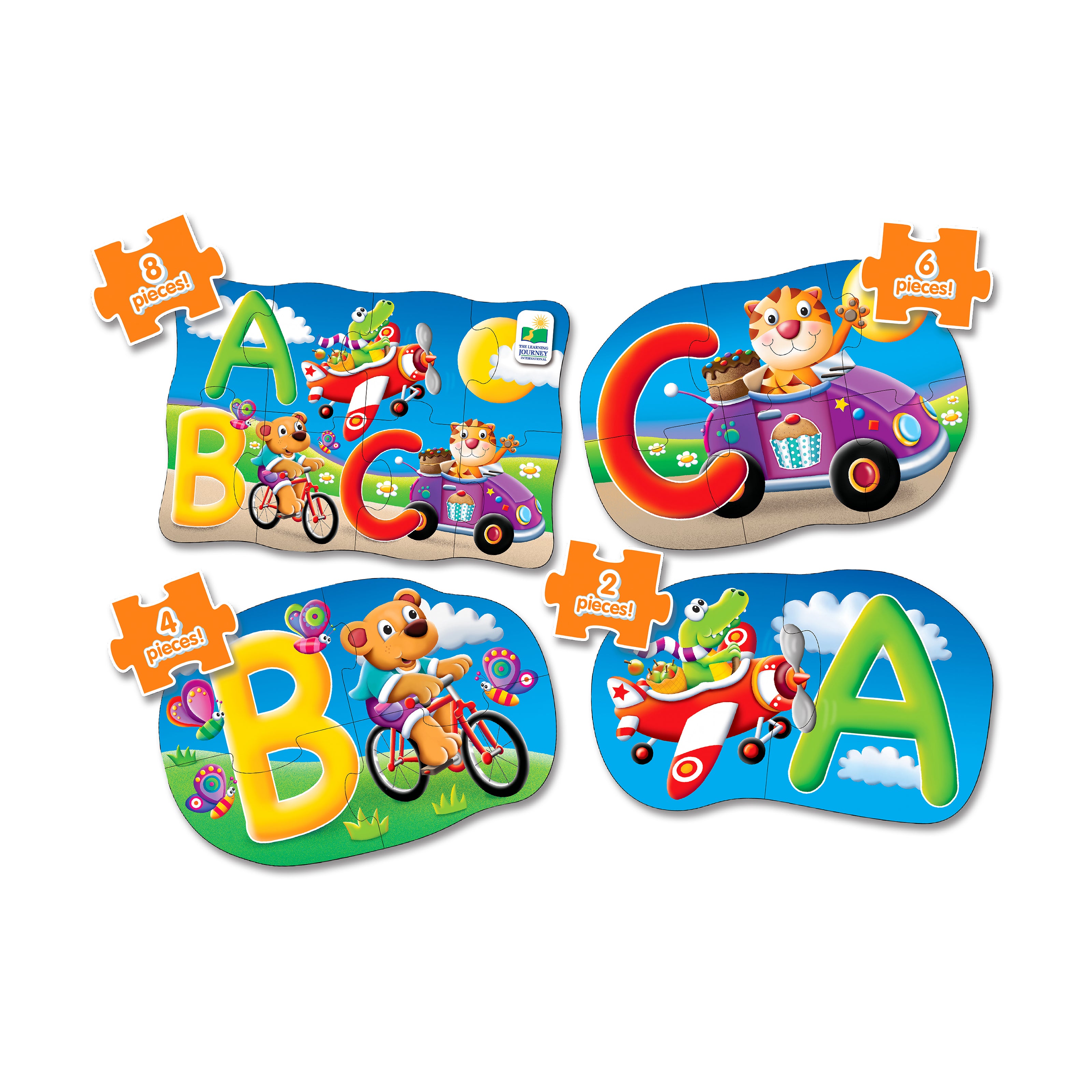 My First Puzzles - ABC Animal Adventure 4-Pack Set – Toys