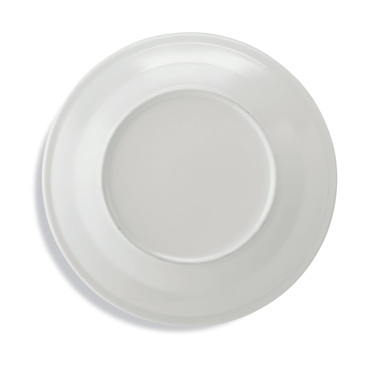 Paint Your Own Porcelain Plates - white ceramic plate with rim