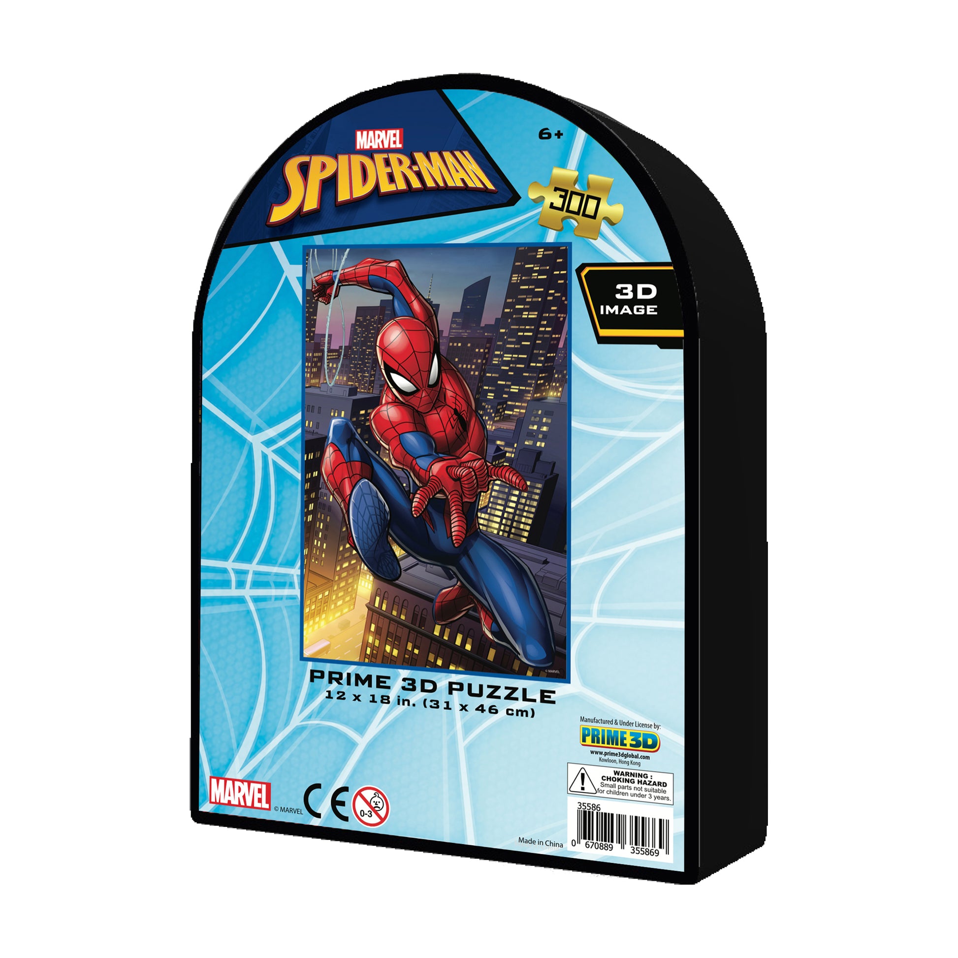 Marvel Spider-Man 3D Lenticular Jigsaw Puzzle Collectible Tin