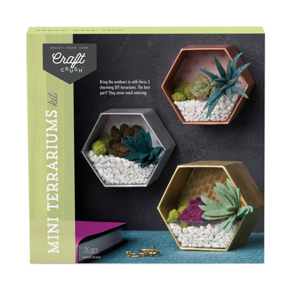 succulent craft kit Craft Crush Mini Terrariums Kit