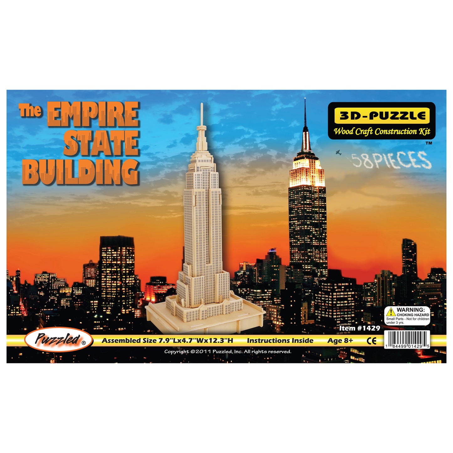 Empire State Building 58-Piece 3D Wooden Puzzle