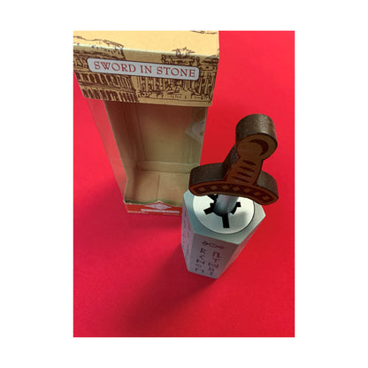 True Genius Sword in Stone - Wooden Brainteaser Puzzle